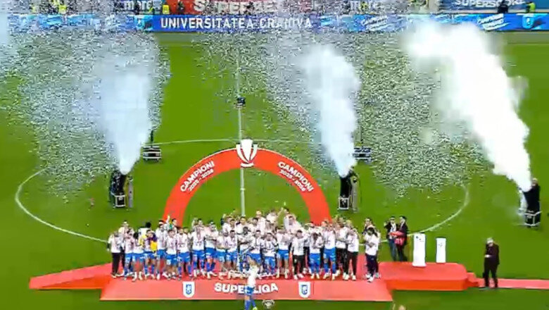 video superliga universitatea craiova este noua campioana a romaniei dupa 5 0 cu universitatea cluj echipa craioveana a reusit eventul 6a0af6130e393