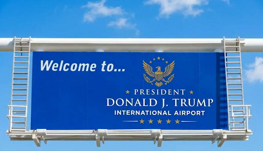noua sigla a aeroportului donald trump din florida starneste controverse are erori si ar fi facuta cu ia aa7cc5d9 1