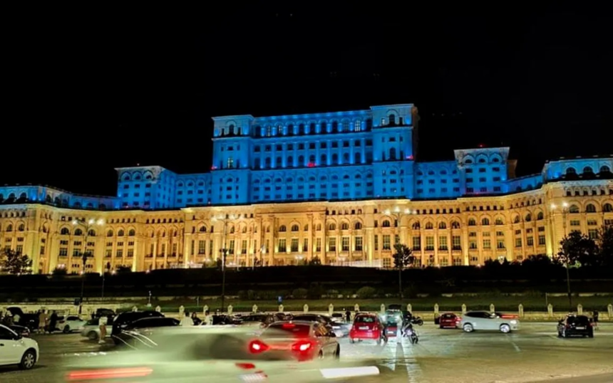 palatul parlamentului va fi iluminat in culorile ucrainei romania marcheaza ziua independentei ucrainei 6a883eb566eb6